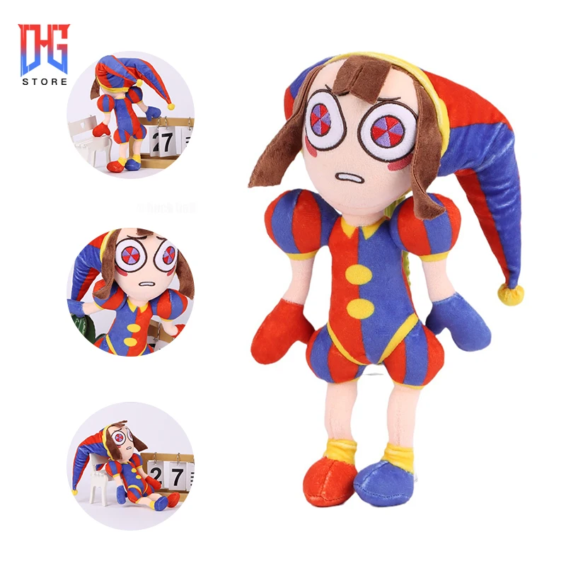 Pre Vendita 30Cm The Amazing Digital Circus Anime Figure Circus Clown Kawaii Anime Cute Peluche Giocattoli Per Bambini Regalo Di Natale Hallowee