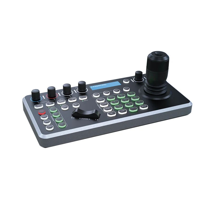 Joystick Keyboard Controller PelcoD Onvif Vmix IPVisca Network 4D RS485 RS232 Control 255 PTZ Cameras joystick keyboard controller