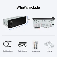 Autoradio universel AINAVI K40 1 DIN, Carplay sans fil, Android HD 1280*720, écran tactile IPS, autoradio simple DIN, multimédia 1DIN 6
