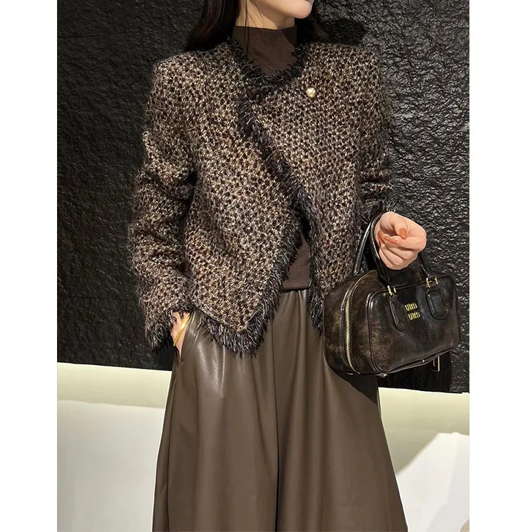 Veste courte à pois pour femmes