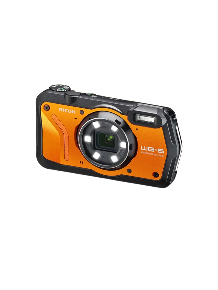 RICOH WG-6 액션 카메라 웹캠 방수 20MP 고해상도 이미지 3 인치 LCD 방수 20m 충격 방지 2.1m 수중