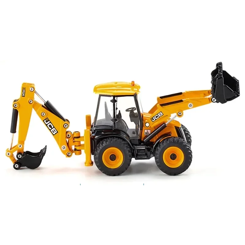B-M 1:50 Scale Alloy JCB 4CX Excavator Backhoe Loader Engineering Vehicle Finished Model Static Display Souvenir Toys Cars