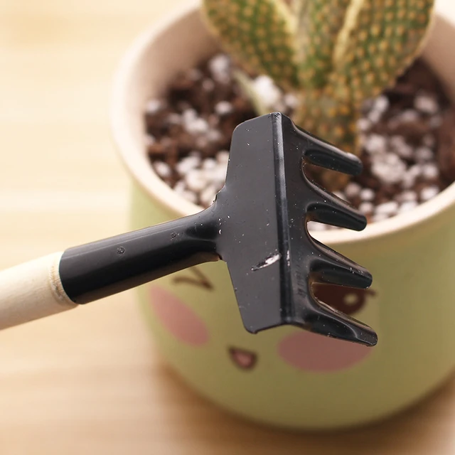 Mini Otthoni Kerti Szerszám Ásó Virágok Cserepes Növények Gereblye Lapátkert Kertészeti Miniatűrök Eszközök Transzplantáló Készlet Termesztése - Image 6