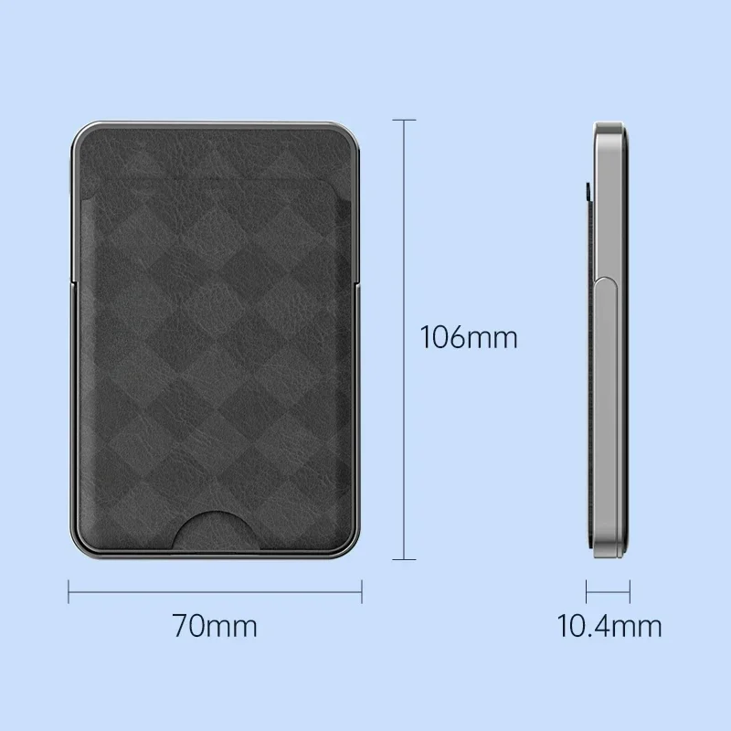 With Stand Card Bag Power Bank 5000mAh For IPhone 16 15 14 Pro Max with Holder Power Bank Magnetic Battery 6