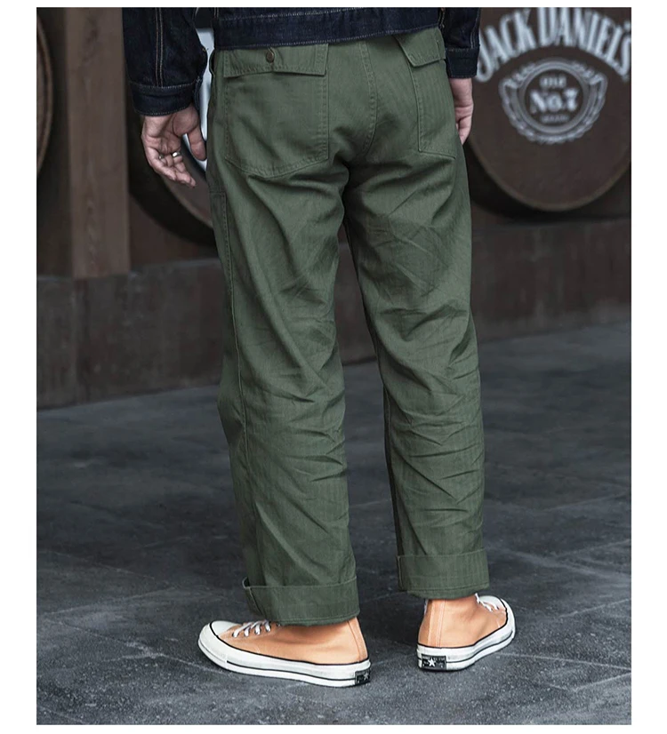 Bronson OD7 Fatigue Utility Pants 1947 Model HBT 838A