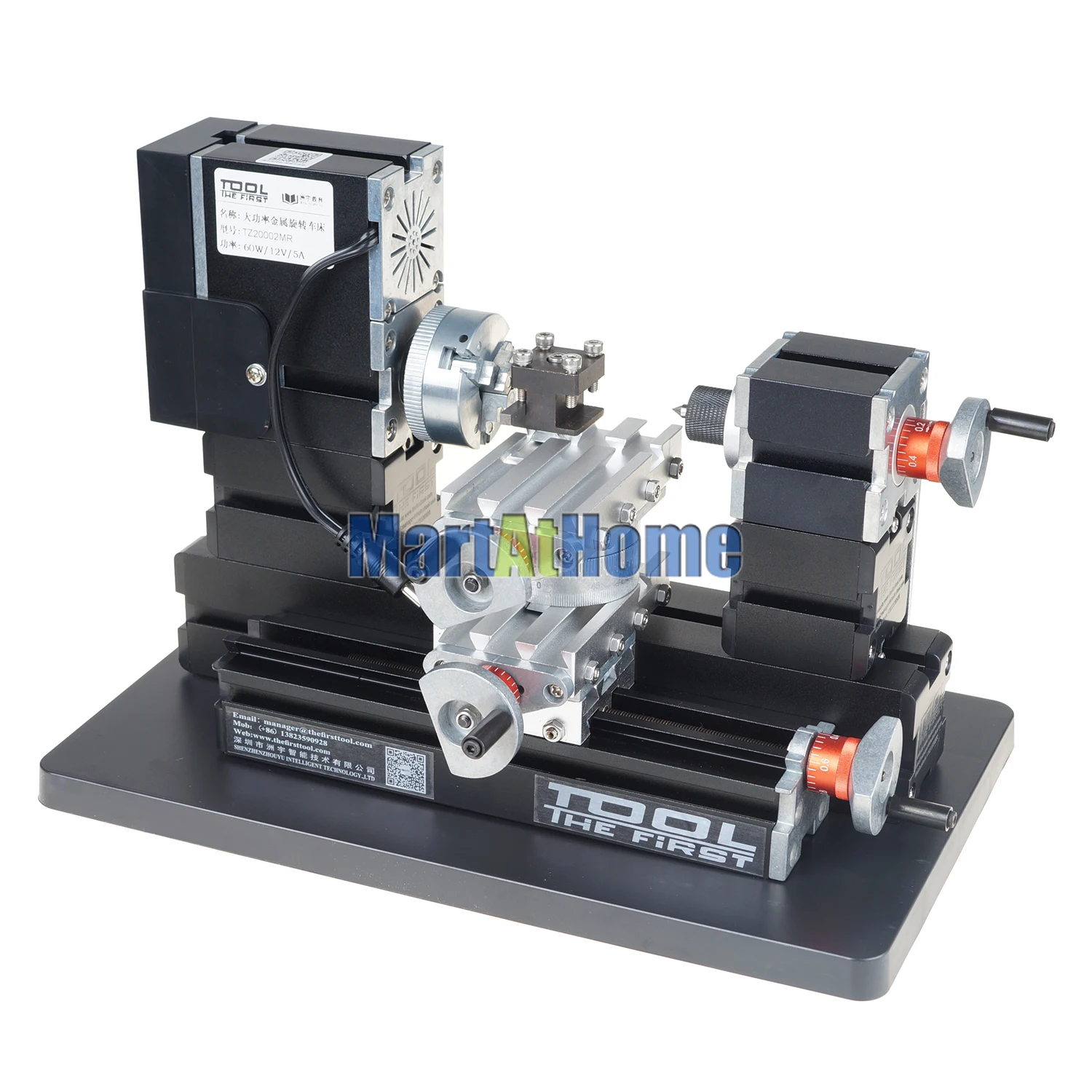 The First Tool 60W High Power Mini Metal Rotating Lathe Machine 