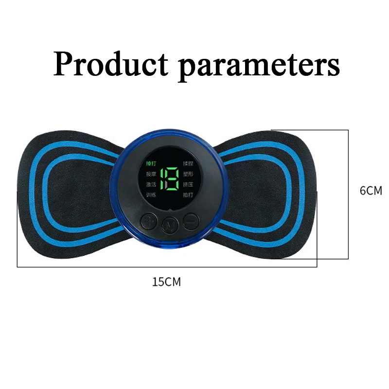 EMS Electric Pulse Neck Massager Cervical Massage Patch 8 Mode LCD Display  Neck Stretcher Back Muscle Stimulator Relief Pain - AliExpress