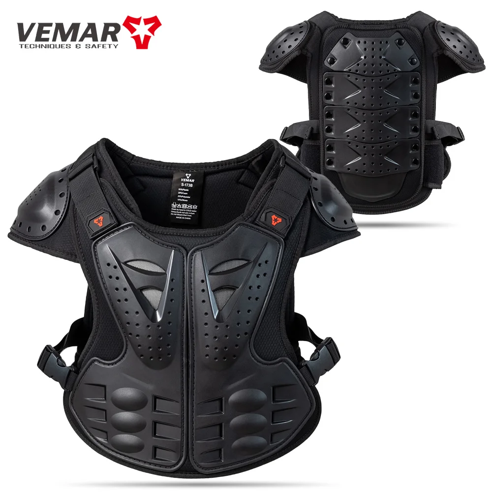 Children Motorcycle Riding Body Armor Vest Kids Motocross Back