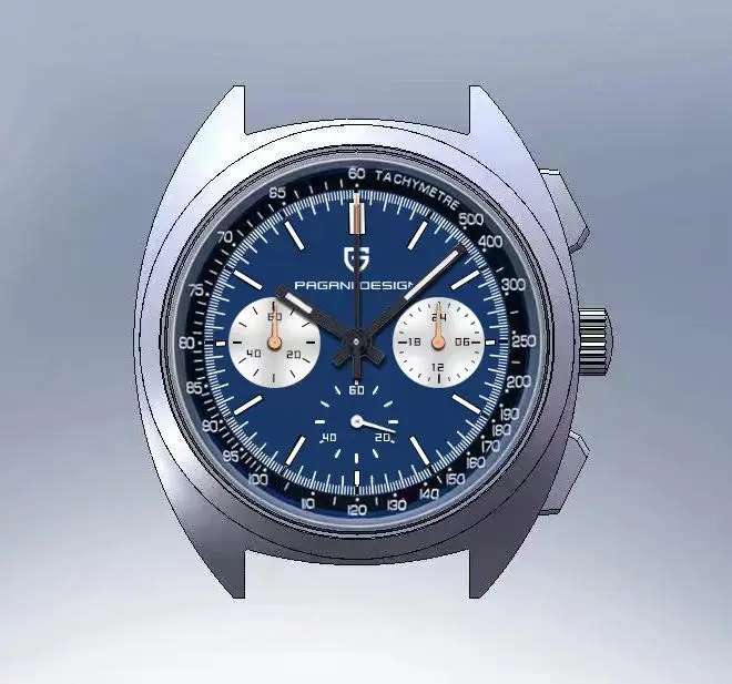 Часы PAGANI DESIGN Мужские кварцевые в ретро стиле, люксовые спортивные с хронографом и сапфировым стеклом, подарок для мужчин, 2023