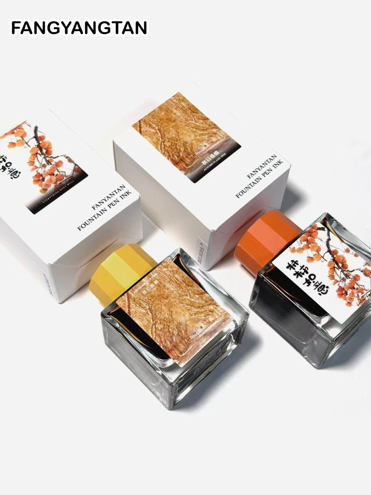 FANGYANGTAN 20 색상 쉰 만년필 잉크 50ml 그라디언트 컬러 비 탄소 유리 딥펜 학교 용품 문구