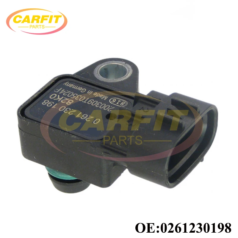 하이 퀄리티 OEM 0261230198 흡기 공기 매니폴드 앱솔루트 부스트 압력 맵 센서, 스즈키 오펠 복스홀 자동차 액세서리