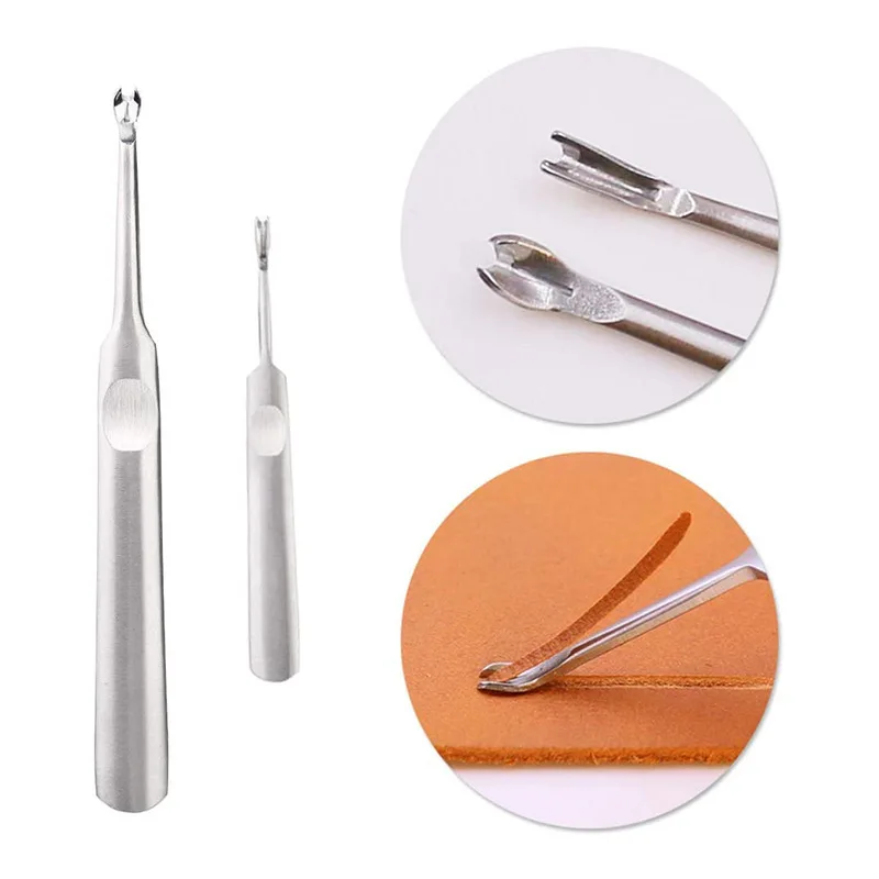 1/4Pcs U+V Shaped Leather Groover Skiving Tool Groover Punching Tools Edge Beveler Making Kit DIYLeather Craft Tool