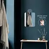 Acrylic Anti Fog Mirror Bathroom Tools Shower Shaving Fogless Mirror Washroom Travel With Wall Suction For Men Women 13*17cm 5