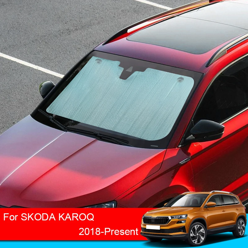 Für Skoda Karoq 2018-2025 Auto Sonnenschutz UV Schutz Abdeckung Fenster  Vorhang Sonnenschutz Visier Frontscheibe Auto Zubehör - AliExpress