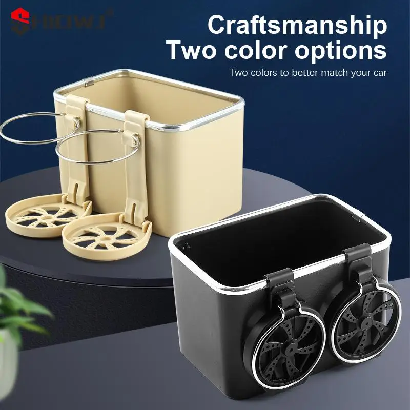 

1Pc Car Armrest Cup Holder Car Storage Organizer Water Cup Holder Storage Box Water Cup Tissue Box Car Accessories