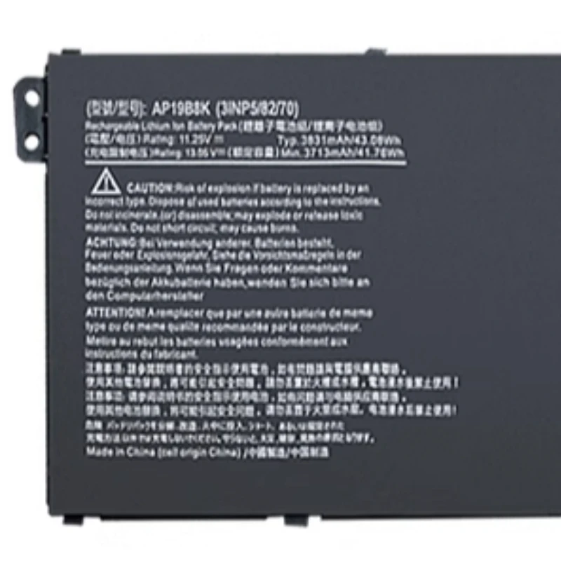 Bateria Ap19b8m para Acer N19h3 Swift Sf31353-59zb Sf314-511-54zk Sf314-59 Travelmate p4 Tmp414-51 Tmp414-51g-55xz P614p-52 - Imagem 5