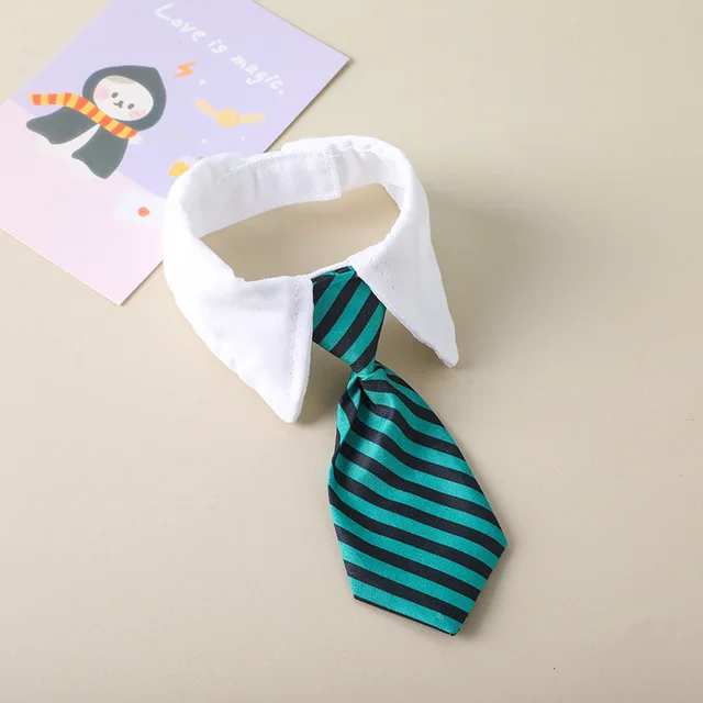 2023 Dog Cat Grooming Cat Striped Bow Tie Animal Striped Bow Tie Collar Pet Adjustable Christmas Cat Collar Pet Collar 6