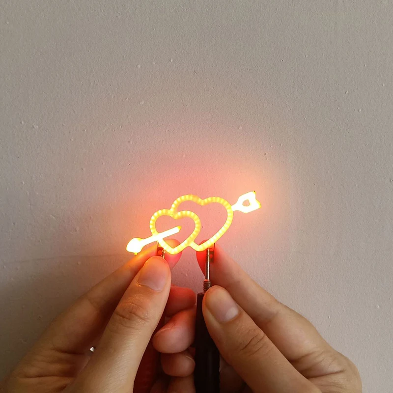 Creative Special Shape 3V LED COB Flexible Filament Candle Diode Light Holiday Party Love Letter Decor Light DIY Accessories led modules,led module
