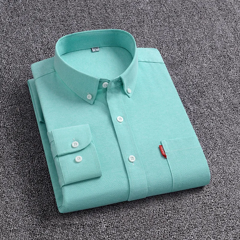 

Men's Shirts Long Sleeve Casual Regular Slim Fit Shirts Men Casual Social Camisa Social 100 Cotton Long Sleeve Shirt for Men