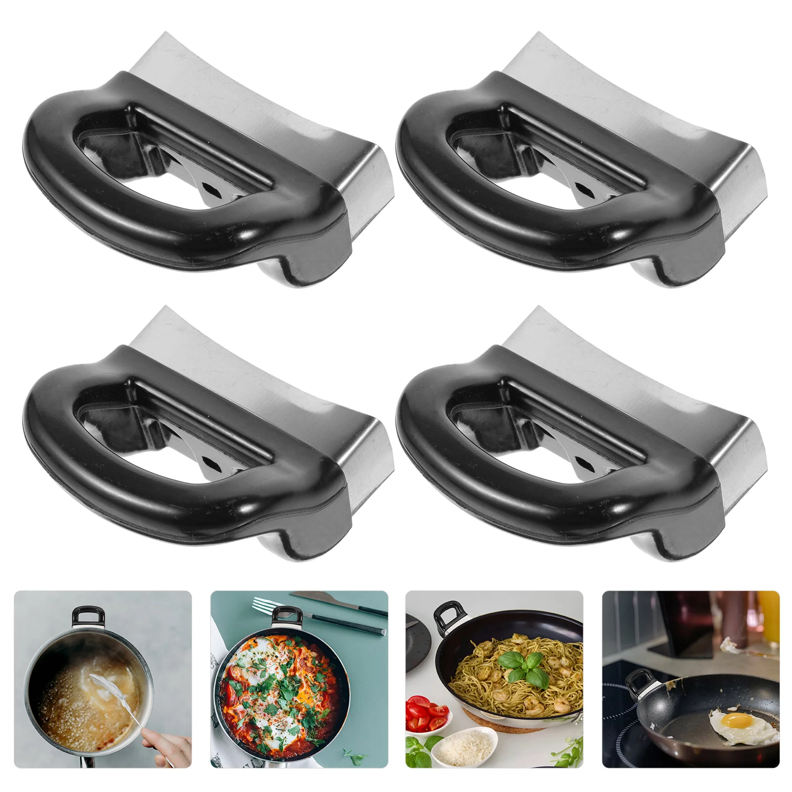 

4 Pcs Heat Insulation Pot Handle Practical Wok Handle Pot Replacement Handle