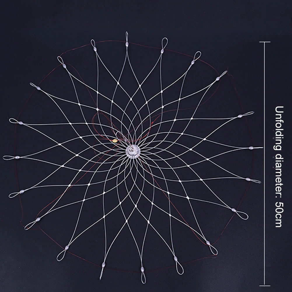Fishing Crab Trap Net Automatic Open Closing Crab Fishing Traps Collapsible for Saltwater Seawater Outdoor Fishing Accessories