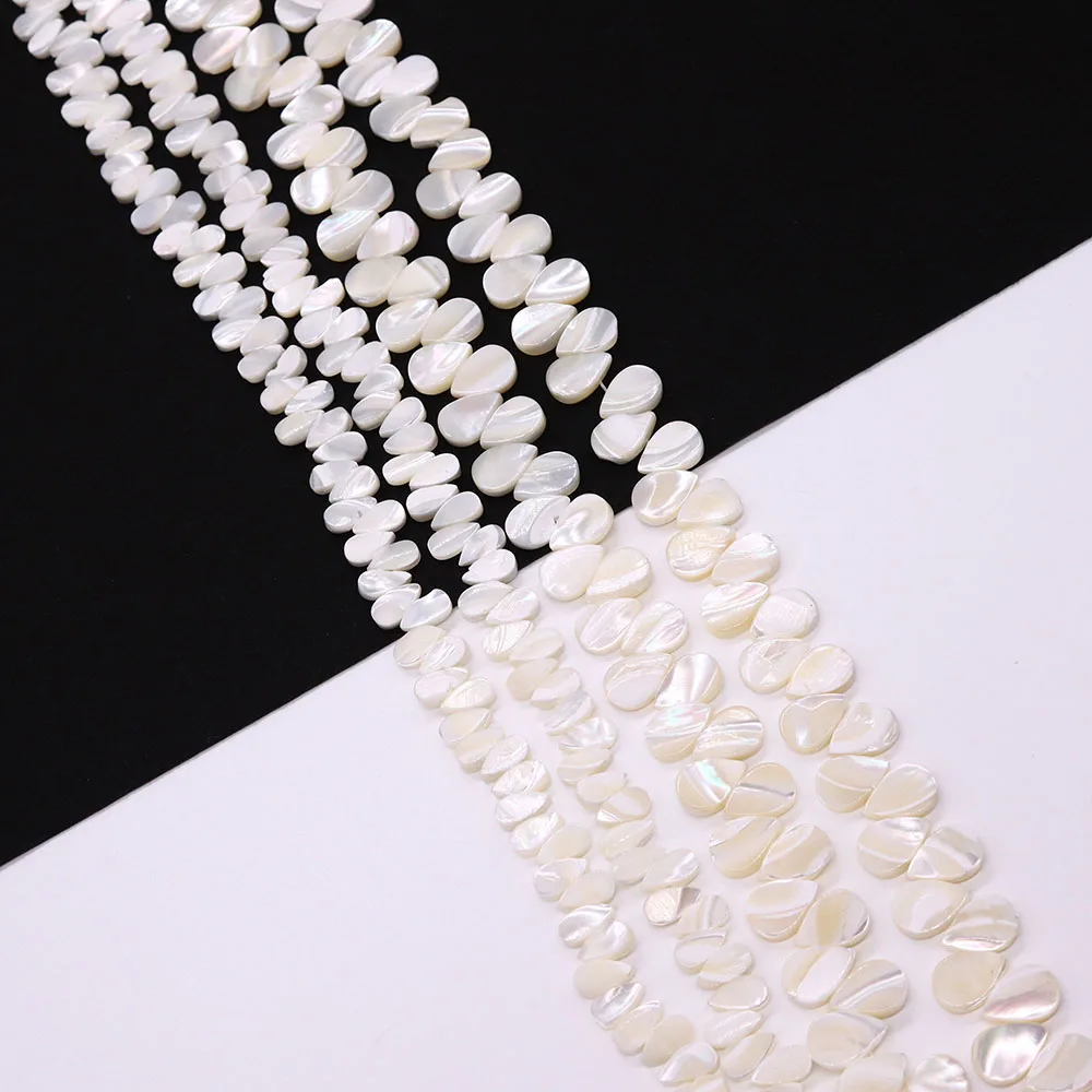 

Natural Seawater Shell Droplet shaped Beads 5x10mm Make High Quality Fashion Charm Elegant Women's Jewelry DIY Necklace Earrings