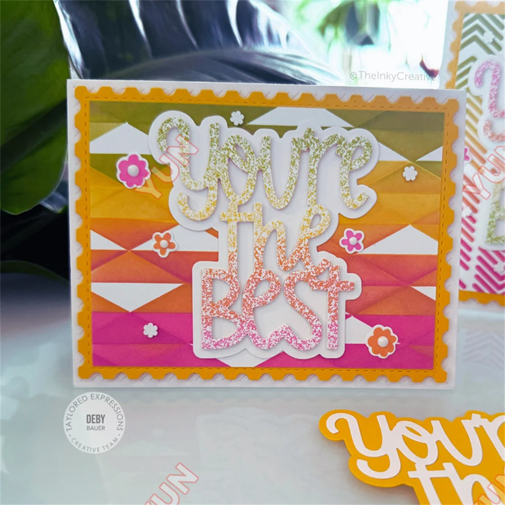 아버지의 날 추가 감정 스탬프 다이 아치 대화 형 창 다이 DIY 스크랩북 일기 인사말 카드 금속 다이 스텐실