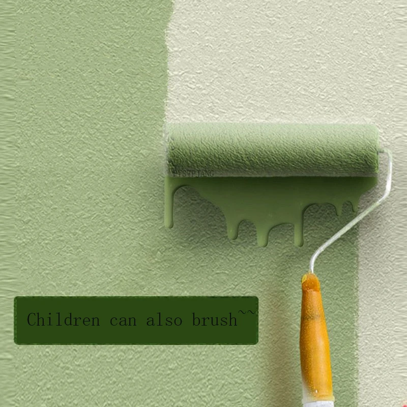 Odorless Latex Paint Quick-Drying Self-Brushing Scrub Resistant Paint Household Renovation Environmentally Friendly Wall Paint clean odor interior wall paint self brushing latex paint renovation paint water based green wall paint strong covering paint