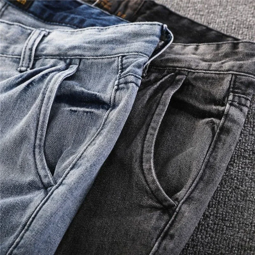 Jeans Shorts Men Casual Summer Bermuda Shorts Denim Outwear Clothing