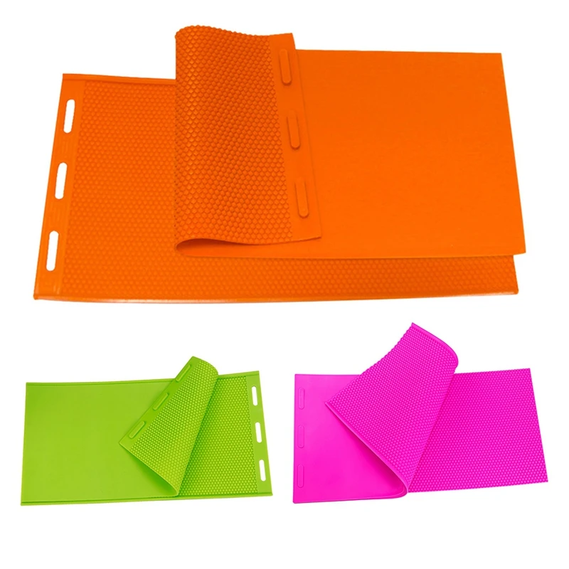 2Pcs Rubber Beeswax Press Sheet Mould Foundation Beekeeping Equipment