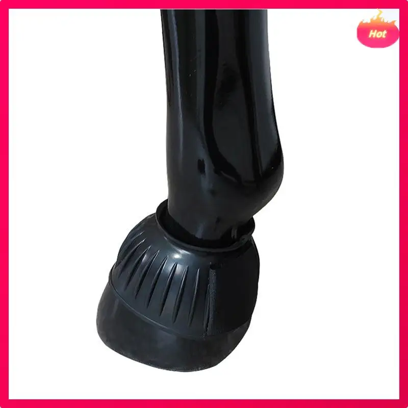 2Pcs Rubber Bell Boots Overreach Horse Boots Soft Equine Protective Gear Accessories Fortraining Equipment M