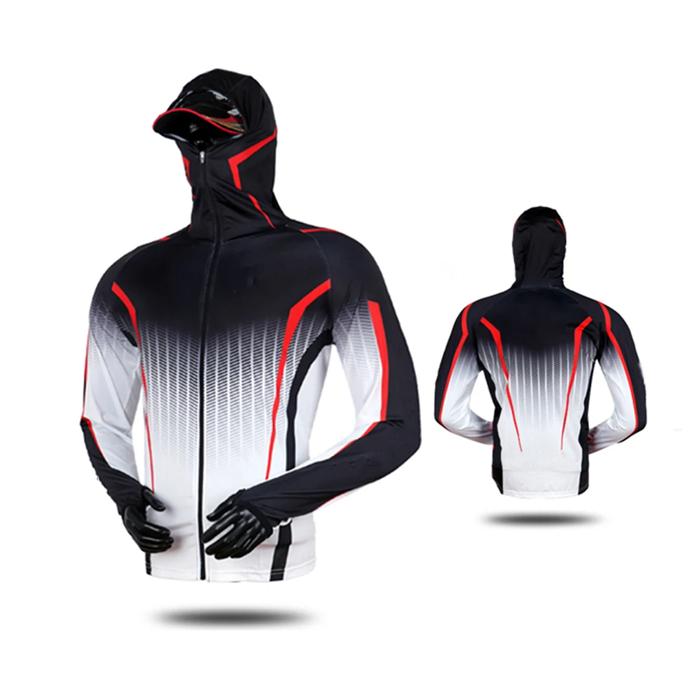 

Fishing Clothing Summer Outdoor Long Sleeve Breathable Quick Drying Hooded Fishing Shirt Sunscreen Hiking Clothes