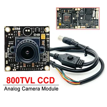 Analog Camera Module 800TVL CCD Camera Chip PCB Board With 2.8/3.6/6/8/16mm Lens 1