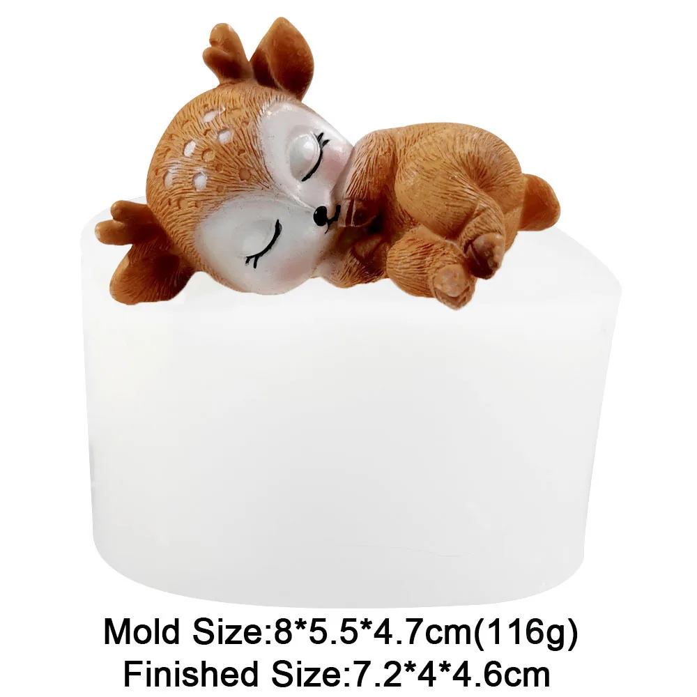 3D Silicone Sika Deer Mold For Candles, Soap, Fondant, Cement Crafts - Reusable, Flexible, Easy Release - View #9