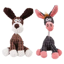

2pcs Donkey Squeaky Durable Biting for Dog Chewing Sounding Home Decor