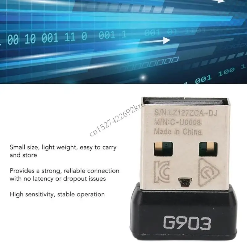 Logitech G604/G502//G603/G613/G Lightspeed/G703용 USB 마우스 수신기 내구성 구조 안정적인 신호