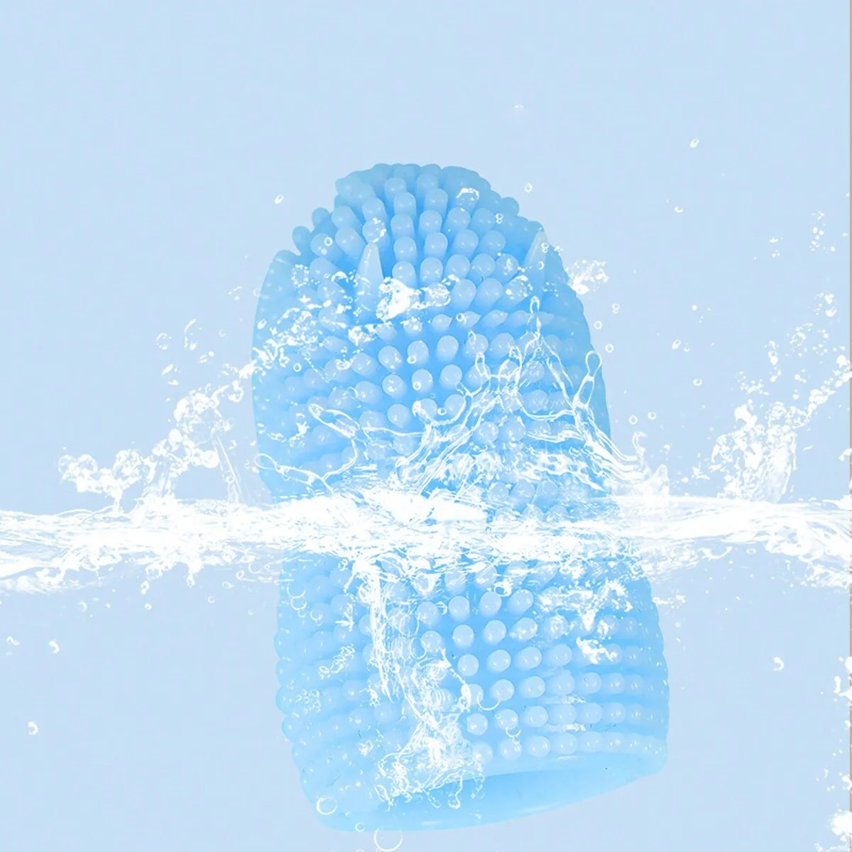 Pet Double Finger Toothbrush Clean Teeth and Gums