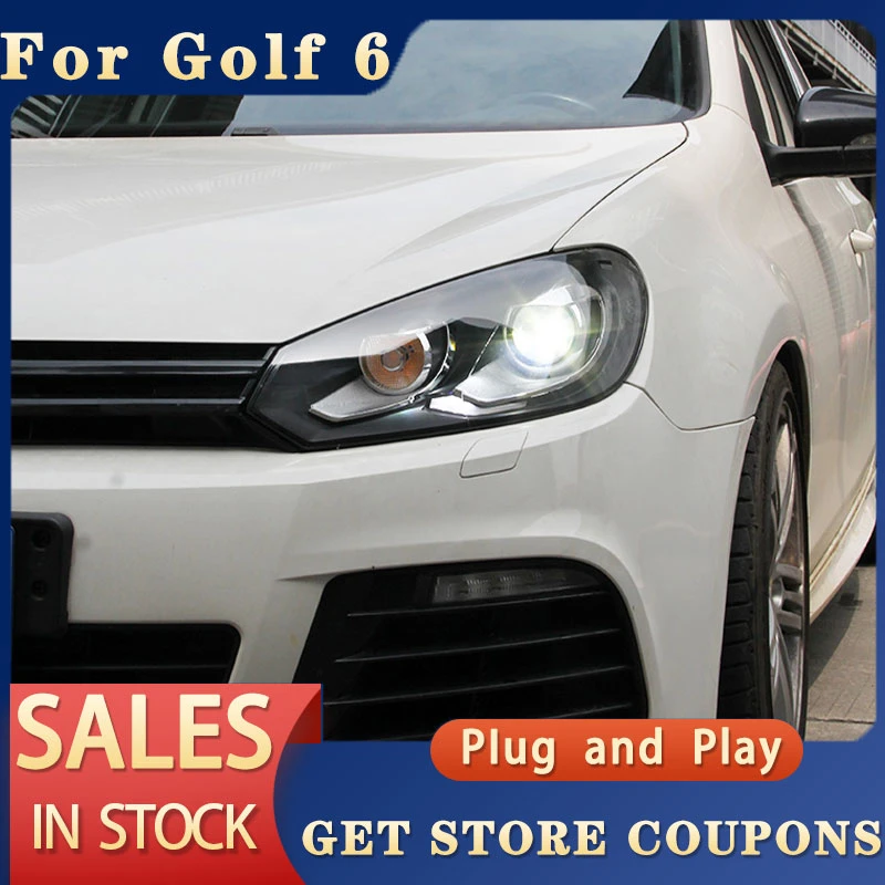 Car Styling for VW Golf MK6 Headlamp 20092013 Golf 6 Headlight LED DRL