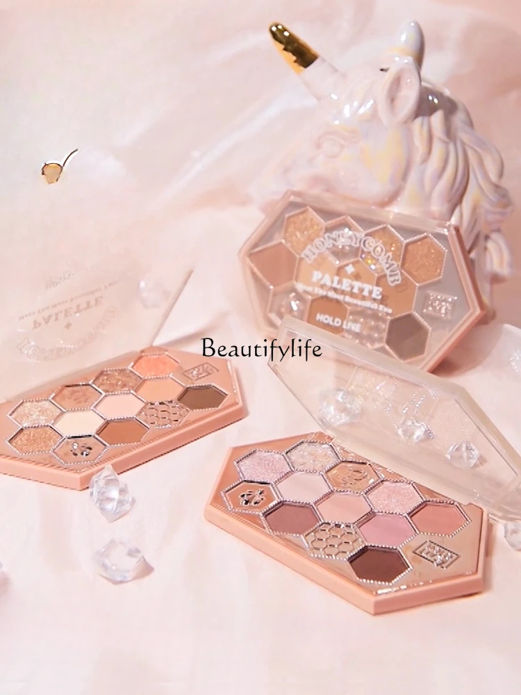 

Diamond in the Debris Eye Shadow Plate New Honey Tea Milk Coffee Orange Brown Matte Shimmer Glitter Color Daily