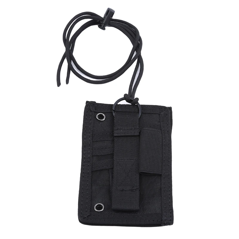 

Outdoor Fashion Nylon Adjustable Removable Lanyard Military Vertical ID Card Credit Card Accessories Tactical Multifunctional
