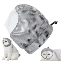 Cat Anti Bite Muzzles Breathable Cat Travel Tools Bath Grooming Supplies Adjustable Kitten Muzzles Anti Scratch Pet Supplies 1