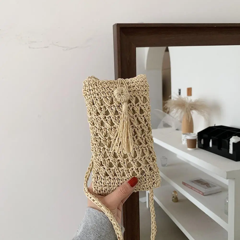 Straw Woven Mini Shoulder Crossbody Bag for Women Vacation