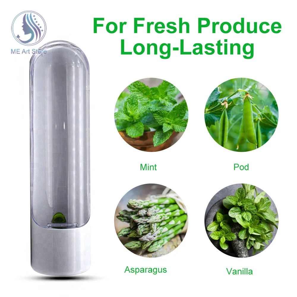 Herb Storage Capsule Case Fresh-Keeping Box Cup Type Food Storage Container Vegetable Preservation Bottle Kitchen Accessories