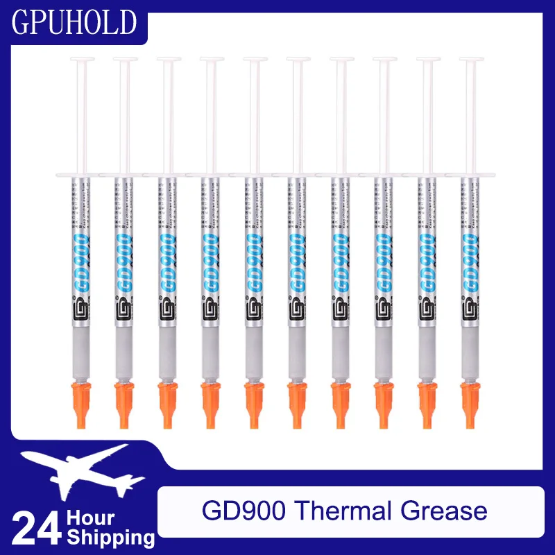 GPUHOLD 1pcs 10pcs GD900 CPU cooler Thermal Grease Paste CPU VGA LED LCD Cooling fan Heatsink For PC Water Cooler CPU Cooler 1