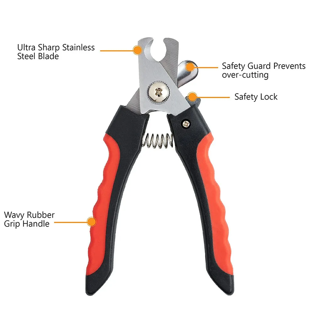 Dog Nail Clippers Dog Nail Trimmers For Large Dogs Quick Sensor Pet Cat Clippers With Safety Guard To Avoid Over-Cutting pet nail clipper