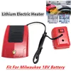 Cordless Electric Heater Dual Use Lithium Heater Car Mounted Outdoor Heater Warmer Machine Fit For Milwaukee 18V Battery 1