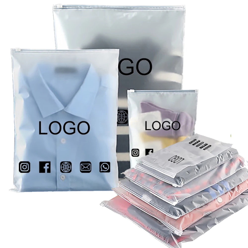 Custom Packaging Bags Clothing Frosted Clothing Packaging Bags