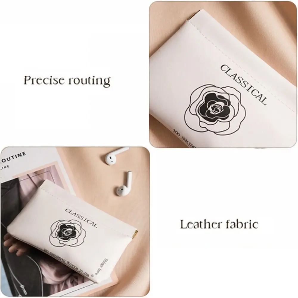 Simple Lipstick Makeup Storage Bag Women Fashion Portable Mini Key Jewelry Cosmetic Organizer Pouch Handbag Pu Small Bags Gift