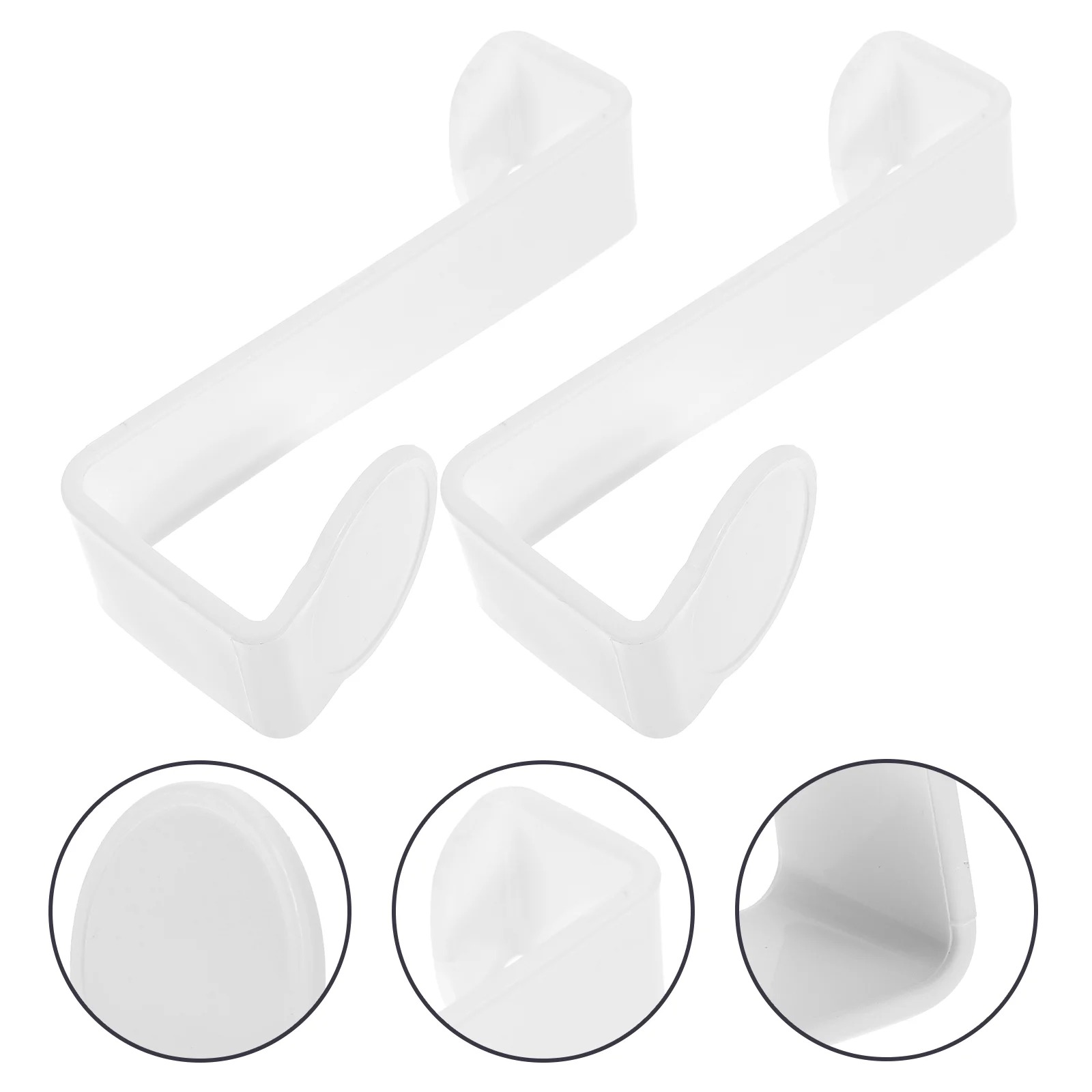 

2 Pcs Multifunctional Z Hook Plastic Hanging Hooks Toilet Lid Seat Potty for Baby Bathroom up Ceramics Back Door Cabinet