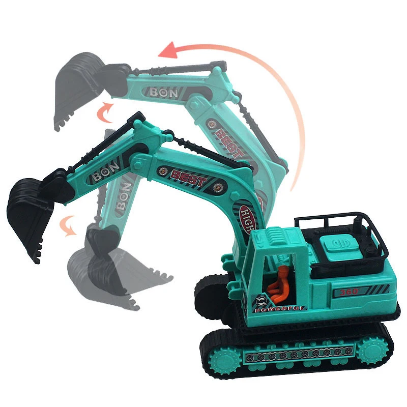Engineering Diecast Toys for Boys Plastic Construction Excavator Kids Truck Children Vehicle Model Gifts - 4